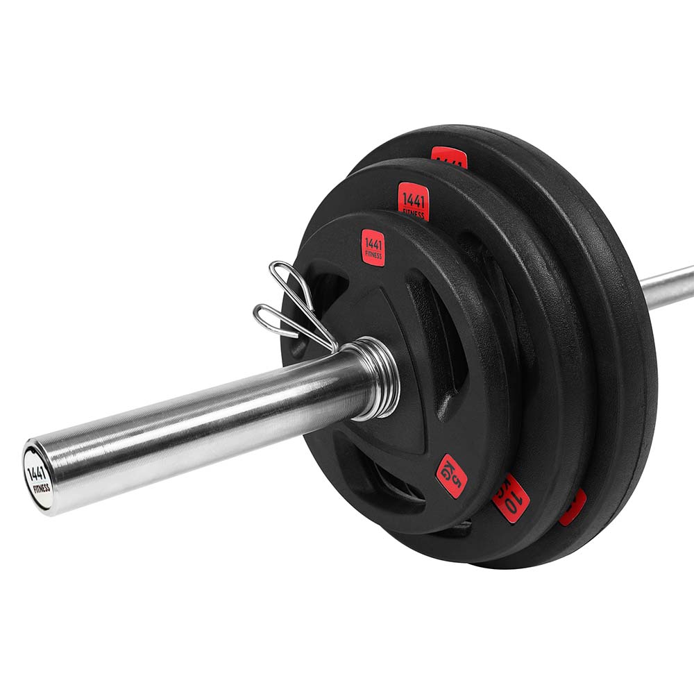 Tri Grip Plates with 7 Ft Olympic Bar - 120 Kg Set - Bundle Offer