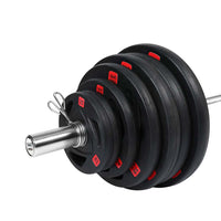 Thumbnail for Olympic Barbell Set -comes with Tri Grip Black Olympic Plates Set