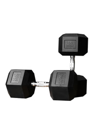 Thumbnail for Rubber Hex Dumbbells - 2.5 Kg - 50 Kg