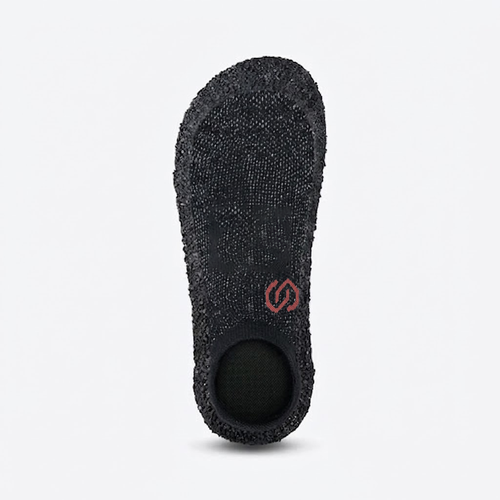 Skinners Socks - Ultra-Light for Running, Hiking, Yoga & Travel - Speckled Black