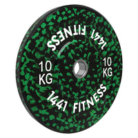 Thumbnail for 7 Ft Olympic Bar with Camouflage Bumper Plates Set - 60 KG Set | 1441 Fitness