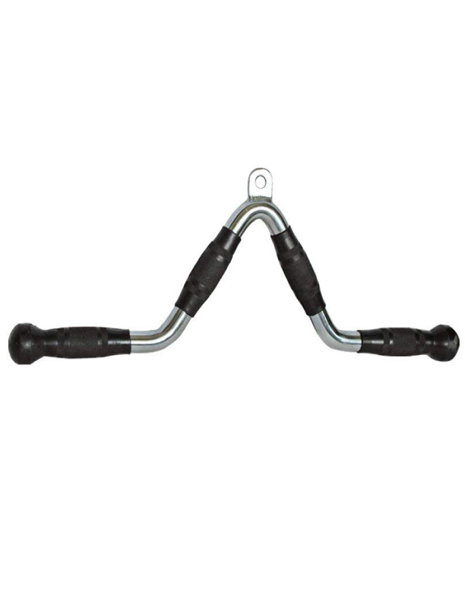 1441 Fitness Lat Attachment - V Bar with Rubber Grip End Lat Pull Down Cable