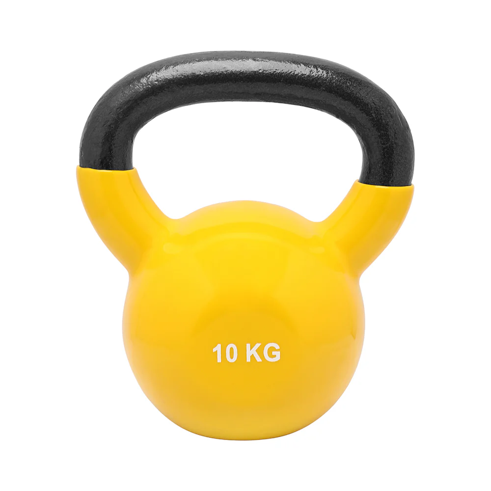 Vinyl Coated Kettlebell 6 Kg to 20 Kg Set with 2 Tier Rack - Bundle Offer - 10KG