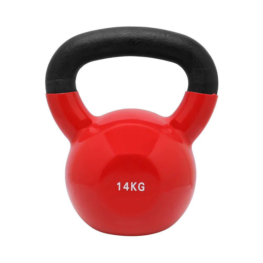 Vinyl Coated Kettlebell 6 Kg to 20 Kg Set with 2 Tier Rack - Bundle Offer - 14KG