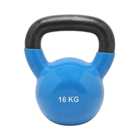 Thumbnail for Vinyl Coated Kettlebell 6 Kg to 20 Kg Set with 2 Tier Rack - Bundle Offer - 16KG
