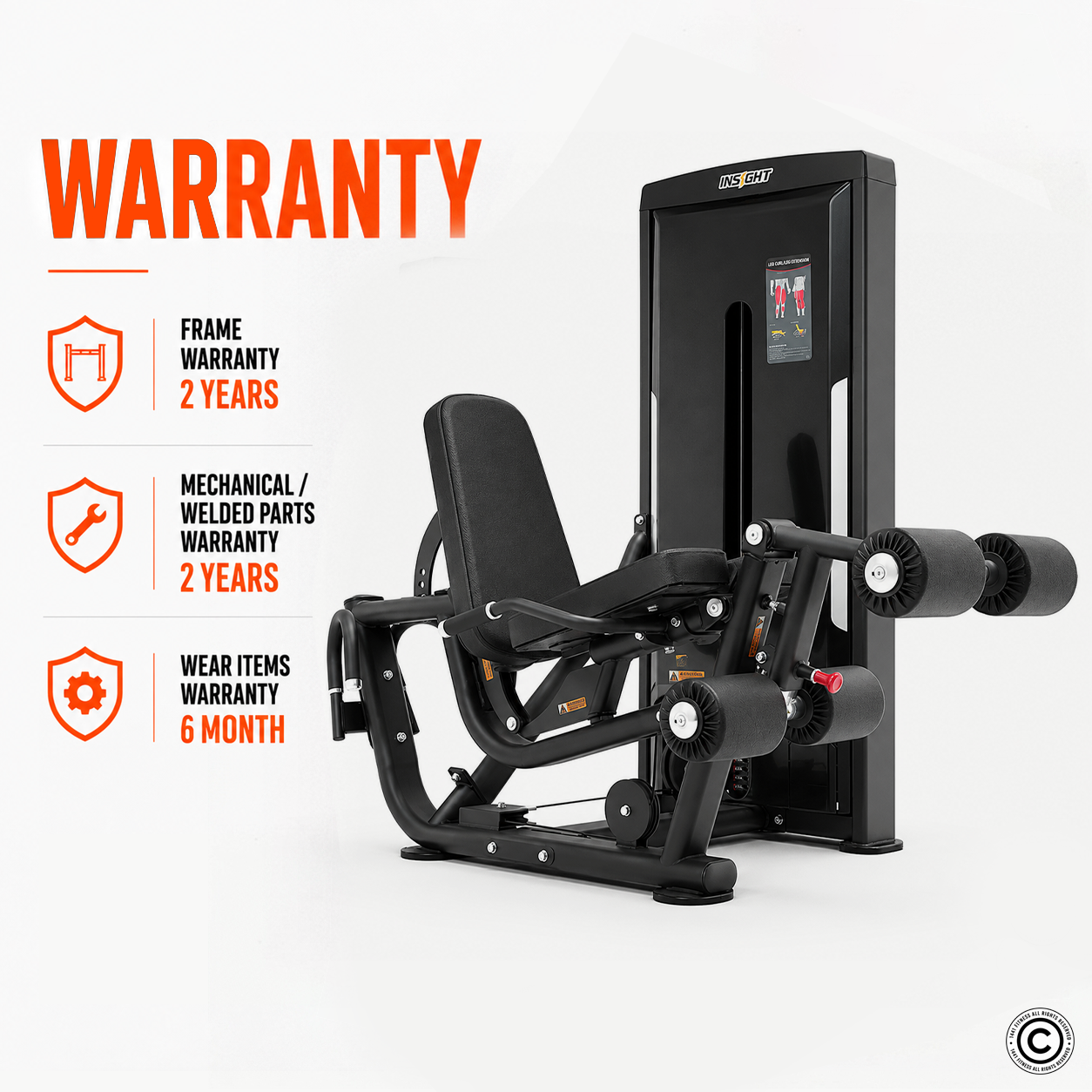Insight Fitness Prone Leg Curl & Leg Extension - SA031