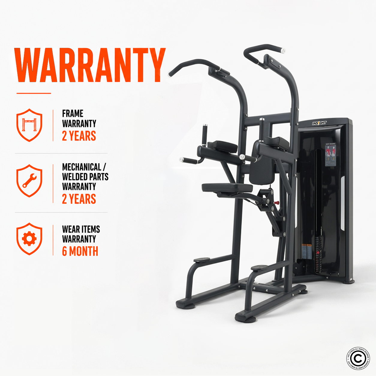 Insight Fitness SA Series Assisted Chin Up - SA008
