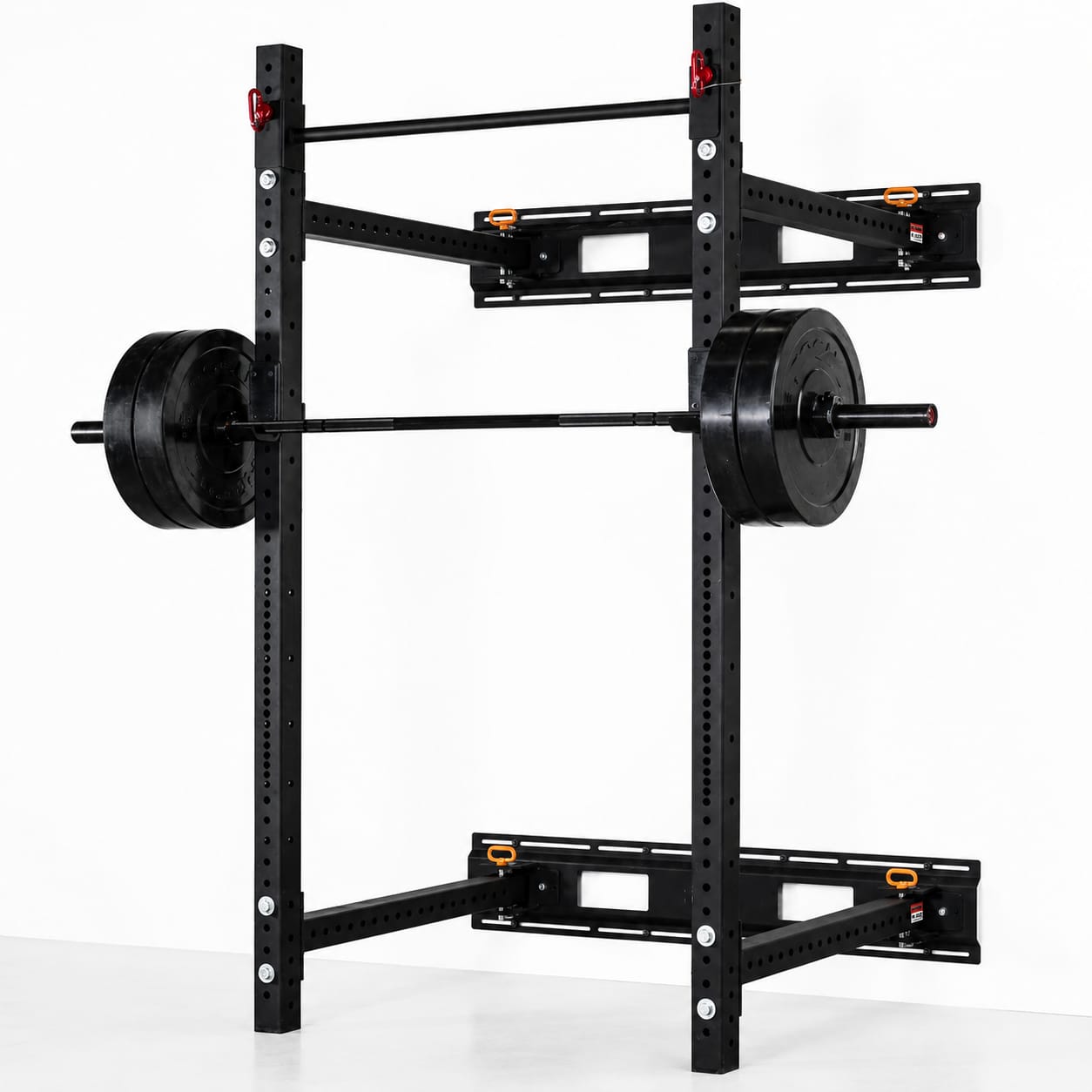 1441 Fitness Wall Mounted Foldable Squat Rack