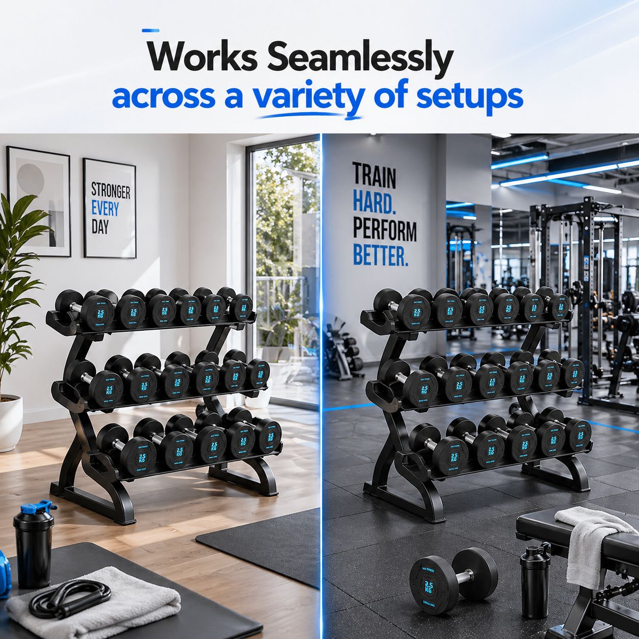 Insight Fitness 3 Tier Dumbbell Rack - DR027