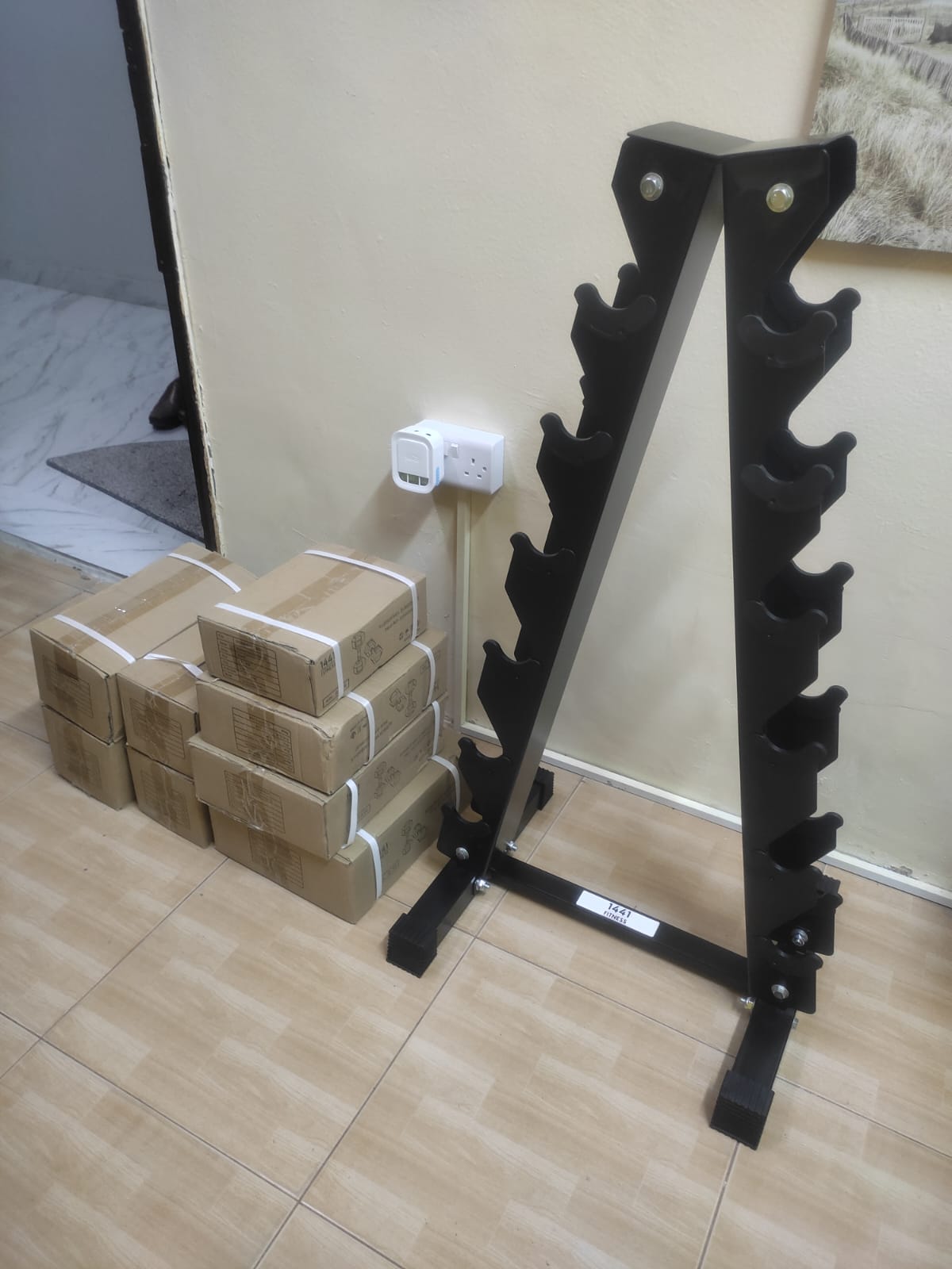 Vertical Dumbbell Rack - 6 Pairs