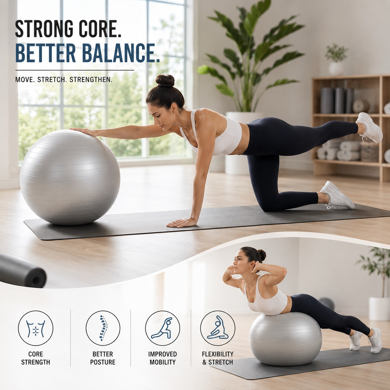 1441 Fitness Anti-Burst Gymnastic Ball
