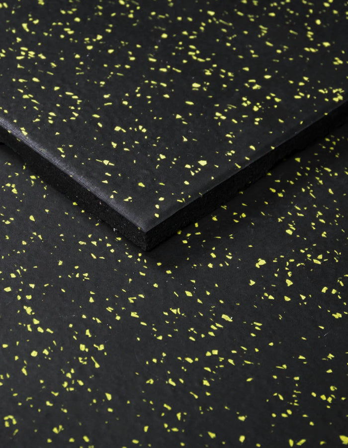 Commercial Rubber Flooring for Gym 20 mm - 100 x 100 CM Speckled Yellow