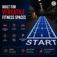 Thumbnail for Sled Track Grass with Marking - 10 x 2 Meters (Blue)