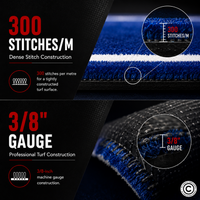 Thumbnail for Sled Track Grass with Marking - 10 x 2 Meters (Blue)