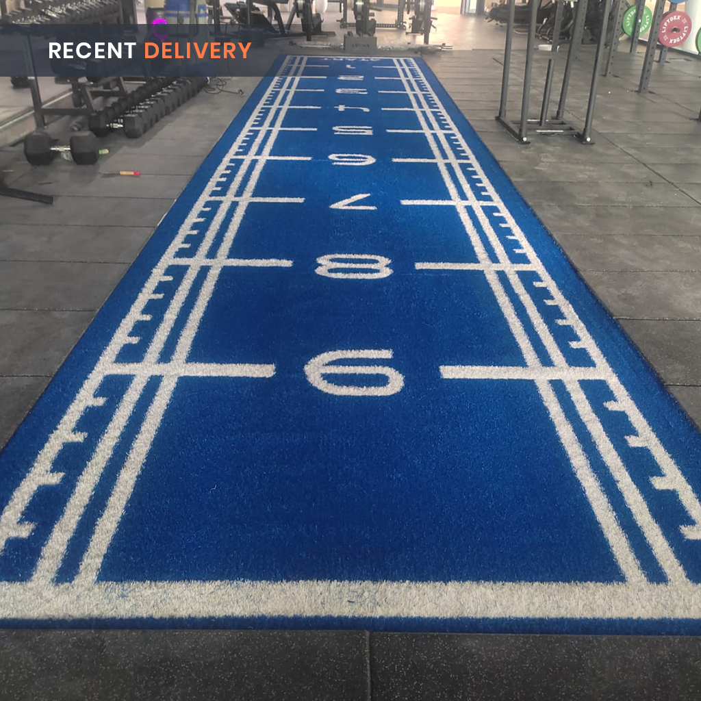 Sled Track Grass with Marking - 10 x 2 Meters (Blue)