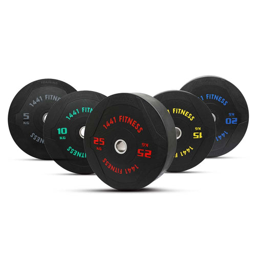 PU Black Rubber Bumper Plates - 5 to 25 KG | Per Piece