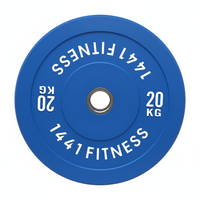 Thumbnail for Premium Color Bumper Plates with 7 Ft Olympic Bar - 120 Kg Set - Bundle Offer- 20KG