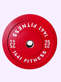 Thumbnail for Premium Color Bumper Plates with 7 Ft Olympic Bar - 130 Kg Set - Bundle Offer - 25KG