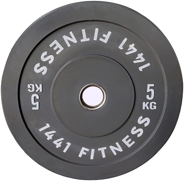 Premium Color Bumper Plates with 7 Ft Olympic Bar - 120 Kg Set - Bundle Offer - 5KG