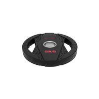 Thumbnail for 1441 Fitness Black Rubber Dual Grip Plate - 2.5 kg to 20 Kg (Sold as per Piece)