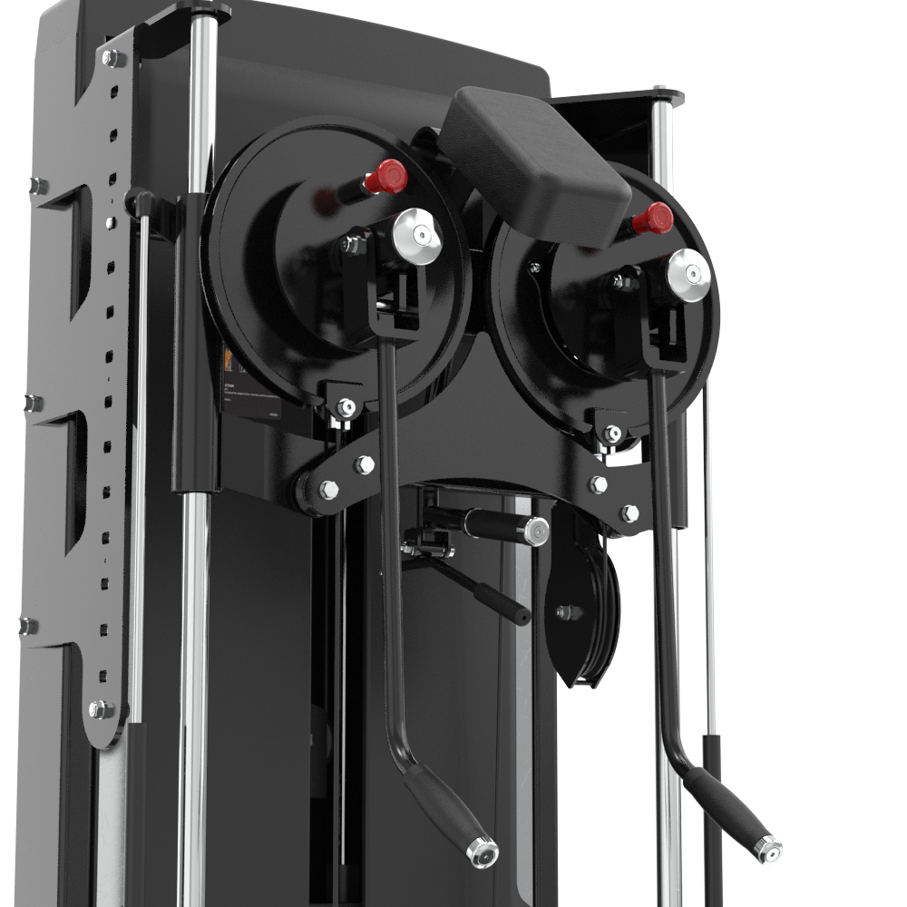 Close-up of a Insight Fitness SA054 pulley system