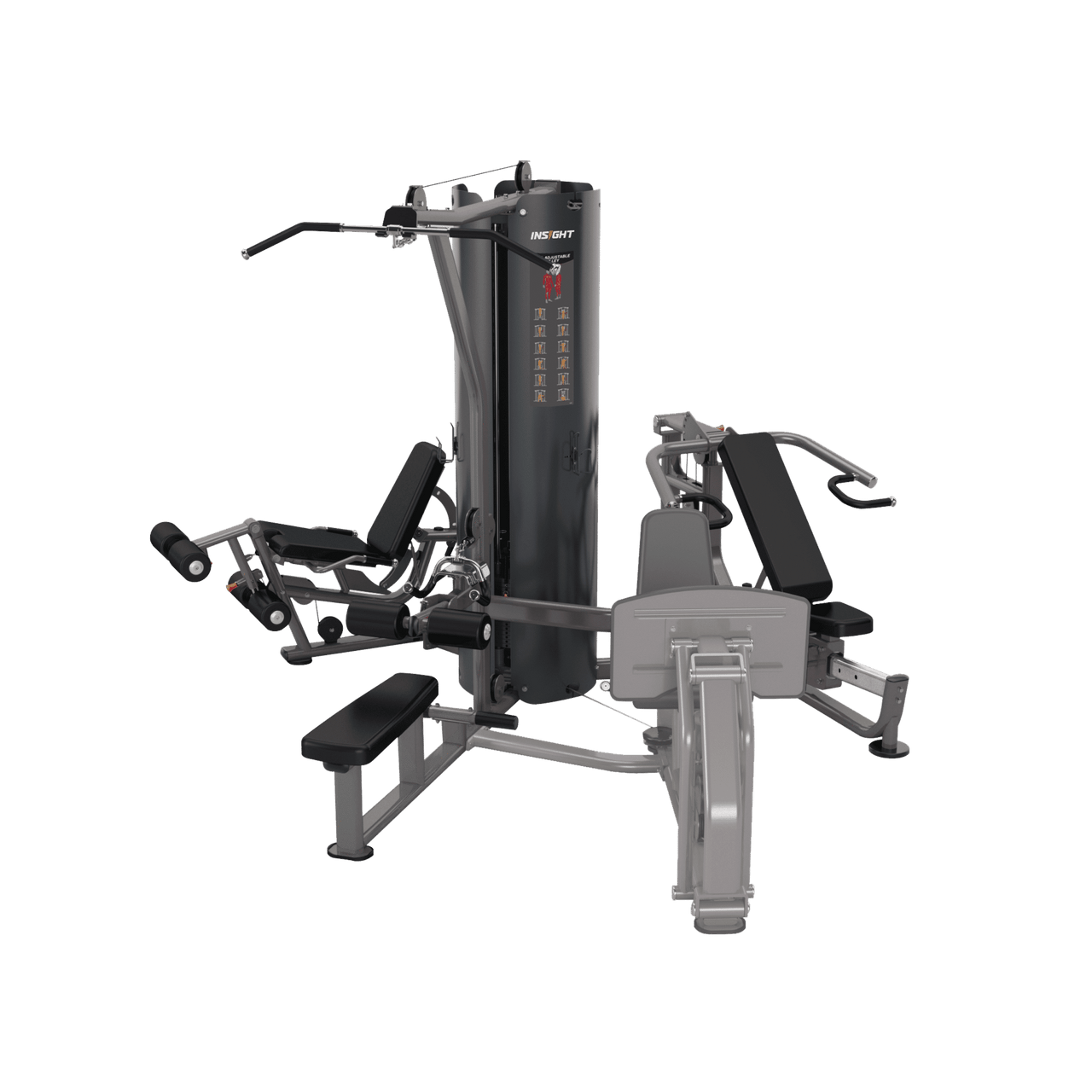 Insight Fitness 3 Station Multi Gym BS004 with Leg Press Attachment BS004LP