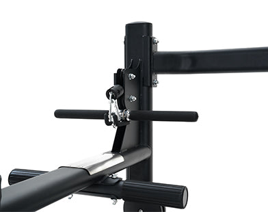 Insight Fitness SA Series Low Row - SA012 weightlifting bar with attachments on a white background