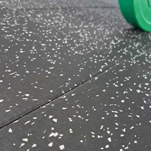 1441 Fitness Heavy-Duty Gym Tile 100 x 100 (cm) - 20 mm Speckled Grey