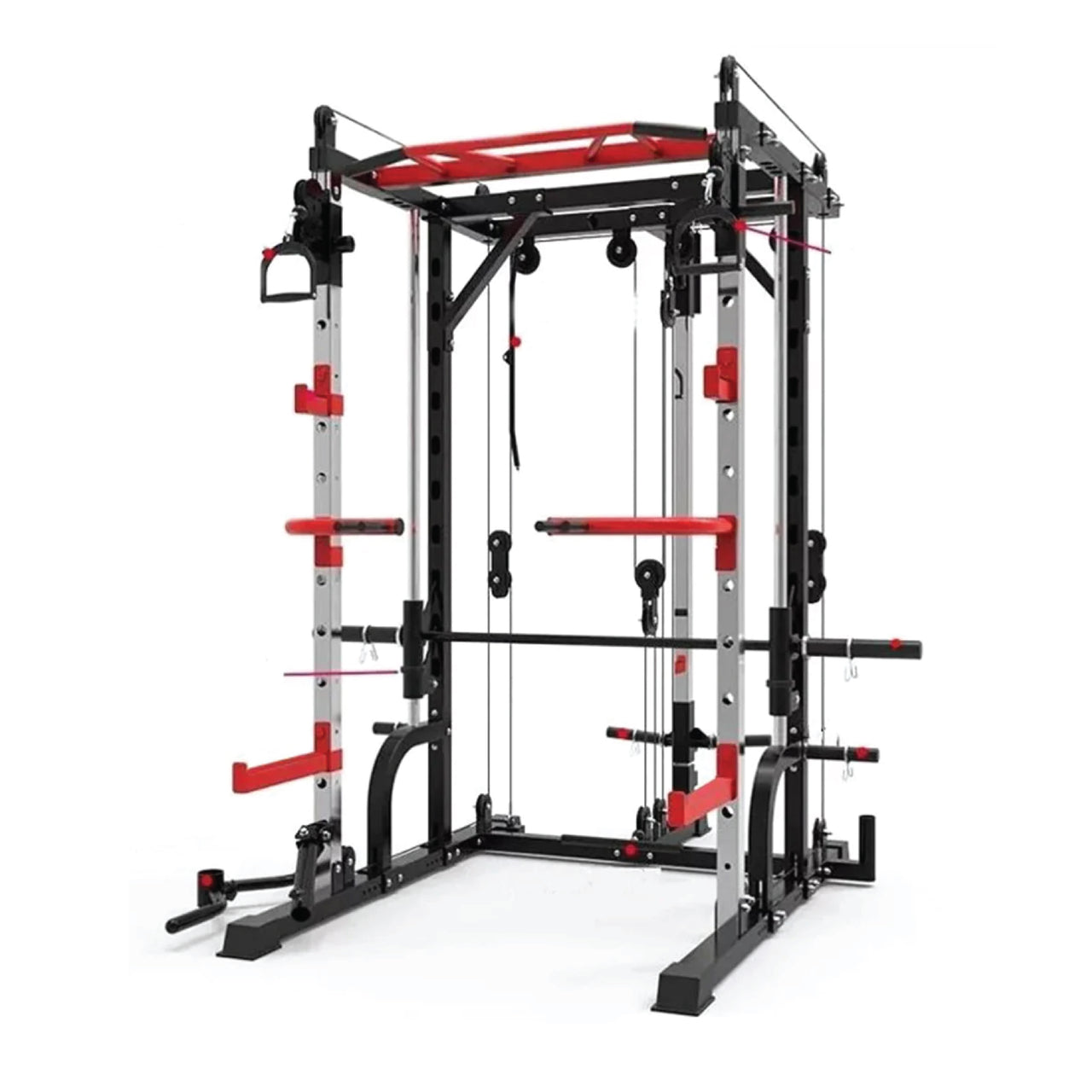 J009 Multi Function Machine with 80 Kg Plate set, Adjustable Bench & Flooring