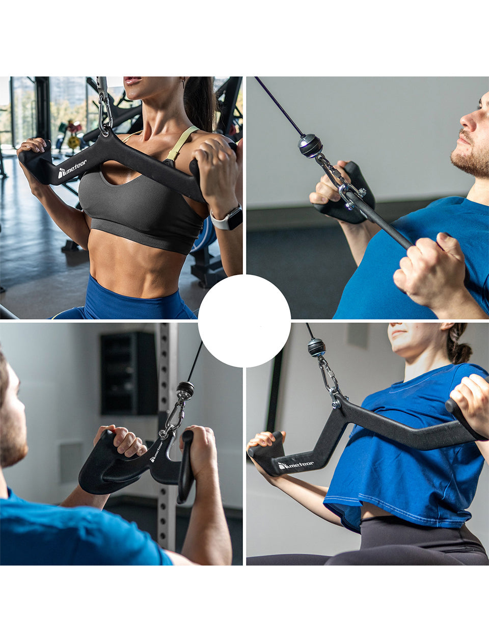 Cable Rack Pull Lat Pull down Cable Machine Attachment-1441 Fitness