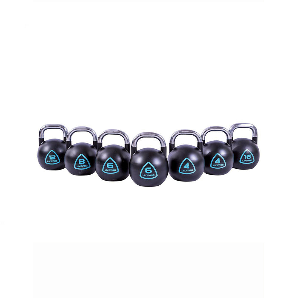 LivePro Steel Competition Kettlebell 4 KG to 28 KG - LP8042