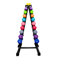 Thumbnail for 1441 Fitness Neoprene Dumbbells Set 1 Kg to 10 Kg with Vertical Rack - Bundle Offer