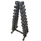 1441 Fitness Hex Dumbbell Set 1 Kg To 10 Kg With Vertical Dumbbell Rack ( 10 Pairs)