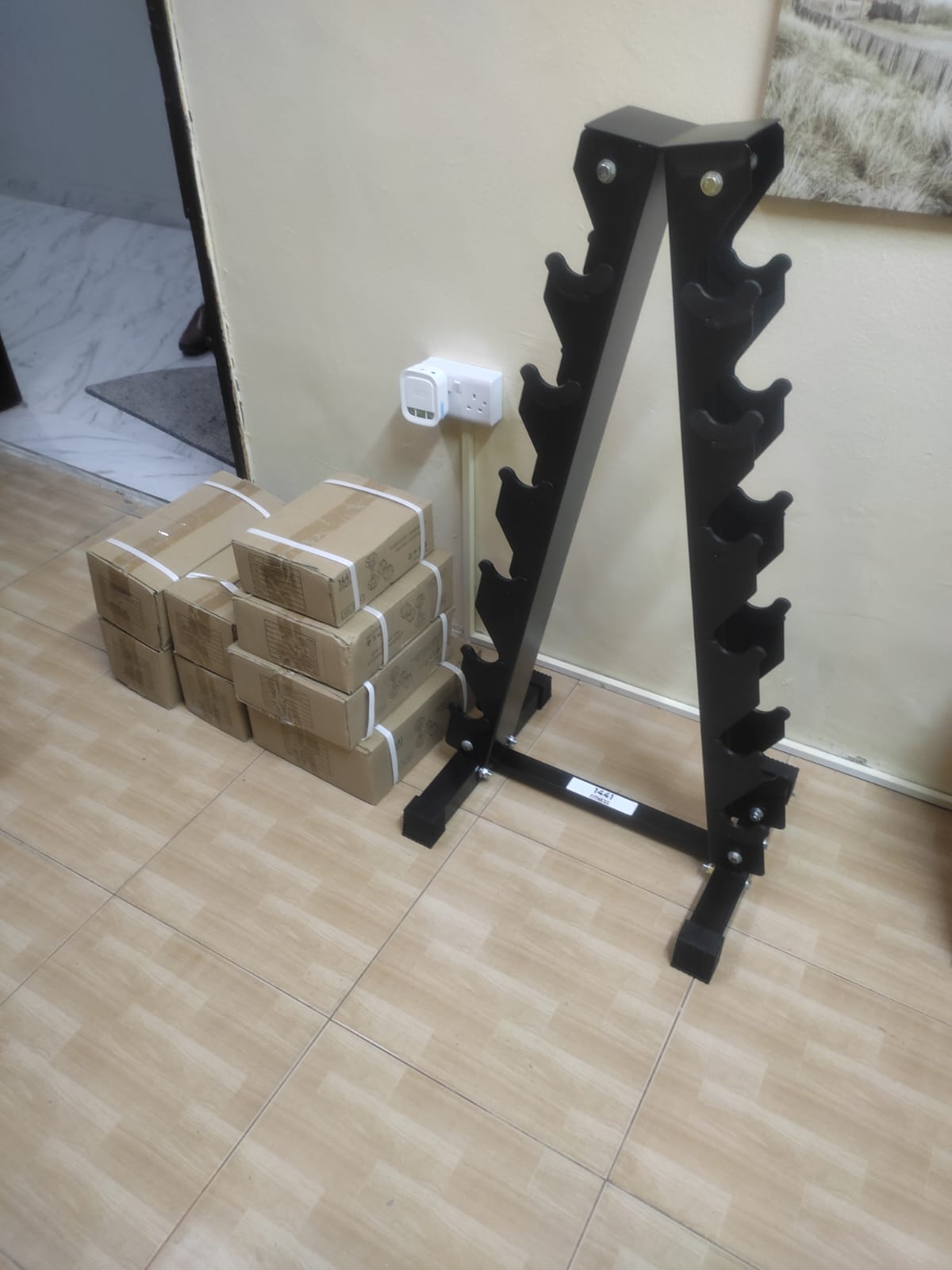 Vertical Dumbbell Rack - 6 Pairs
