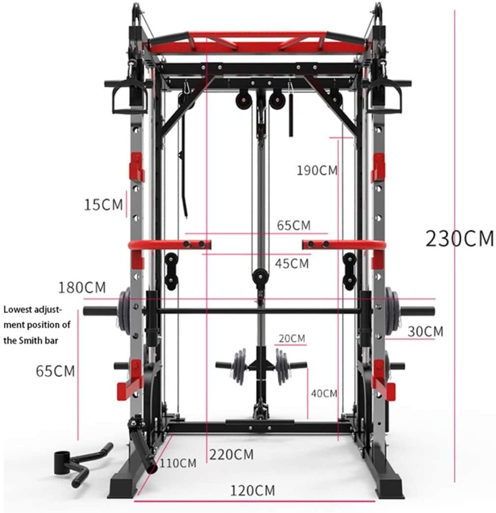 Beroep bedenken voormalig 1441 Fitness Heavy Duty Smith Machine with Cable Crossover & Squat Rac –  1441fitness