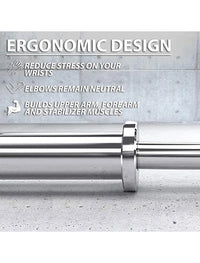 Thumbnail for Olympic Straight Bar-great ergonomic design that reduces stresses on your body and keeps your muscles stable.