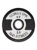 1441 Fitness 6 ft Olympic Barbell with Dual Grip Olympic Plates set | 60 Kg Set