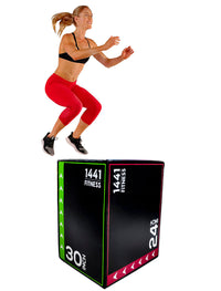 Thumbnail for 1441 Fitness Premium - 3 in 1 Foam Plyometric Box (Plyo box)