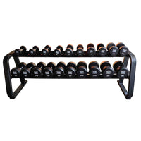 Thumbnail for 2 Tier Dumbbell Rack Set with Dumbbells - Holds 10 Pairs Dumbbells