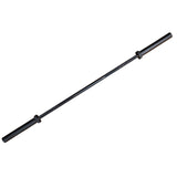 7 Ft Olympic Barbell with Spring Collars - Black