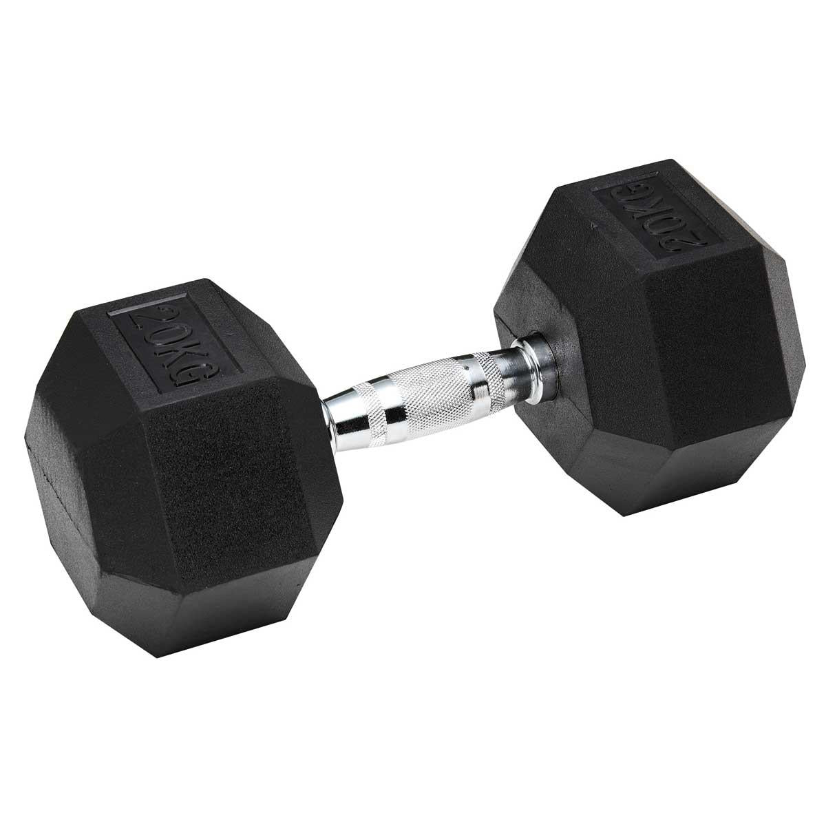 1441 Fitness Hex Dumbbell Set 2.5 to 20 KG (8 Pairs) with 3 Tier Dumbbell Rack – Strength Training Equipment