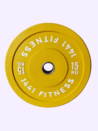 Thumbnail for 7 Ft Olympic Barbell and Color Bumper Plate Set - 160 KG | 1441 Fitness