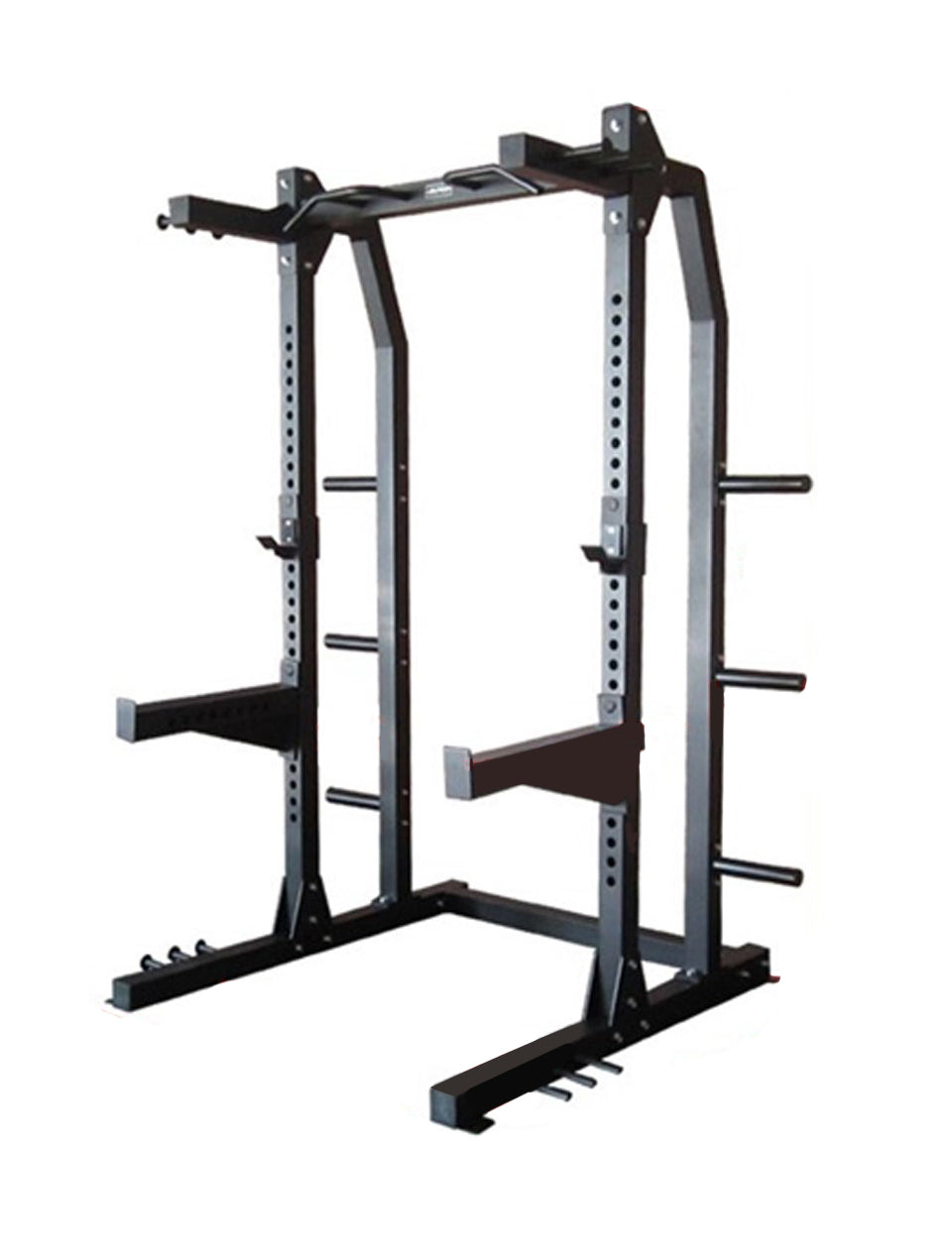 1441 Fitness Heavy Duty Semi Commercial Half Cage Squat Rack with Pull Up Bar J611