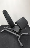 1441 Fitness Adjustable Commercial Bench with Preacher Curl Extension - X3-0112A