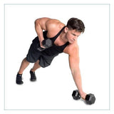 Prosportsae Rubber Hex Dumbbells | Sold In Pairs (2 Pcs) | Weight in LBS | Tough & Durable | Chrome Plated Economical Handle - Prosportsae.com