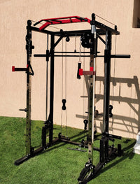 Thumbnail for 1441 Fitness Heavy Duty Smith Machine with Cable Crossover & Squat Rack - J009