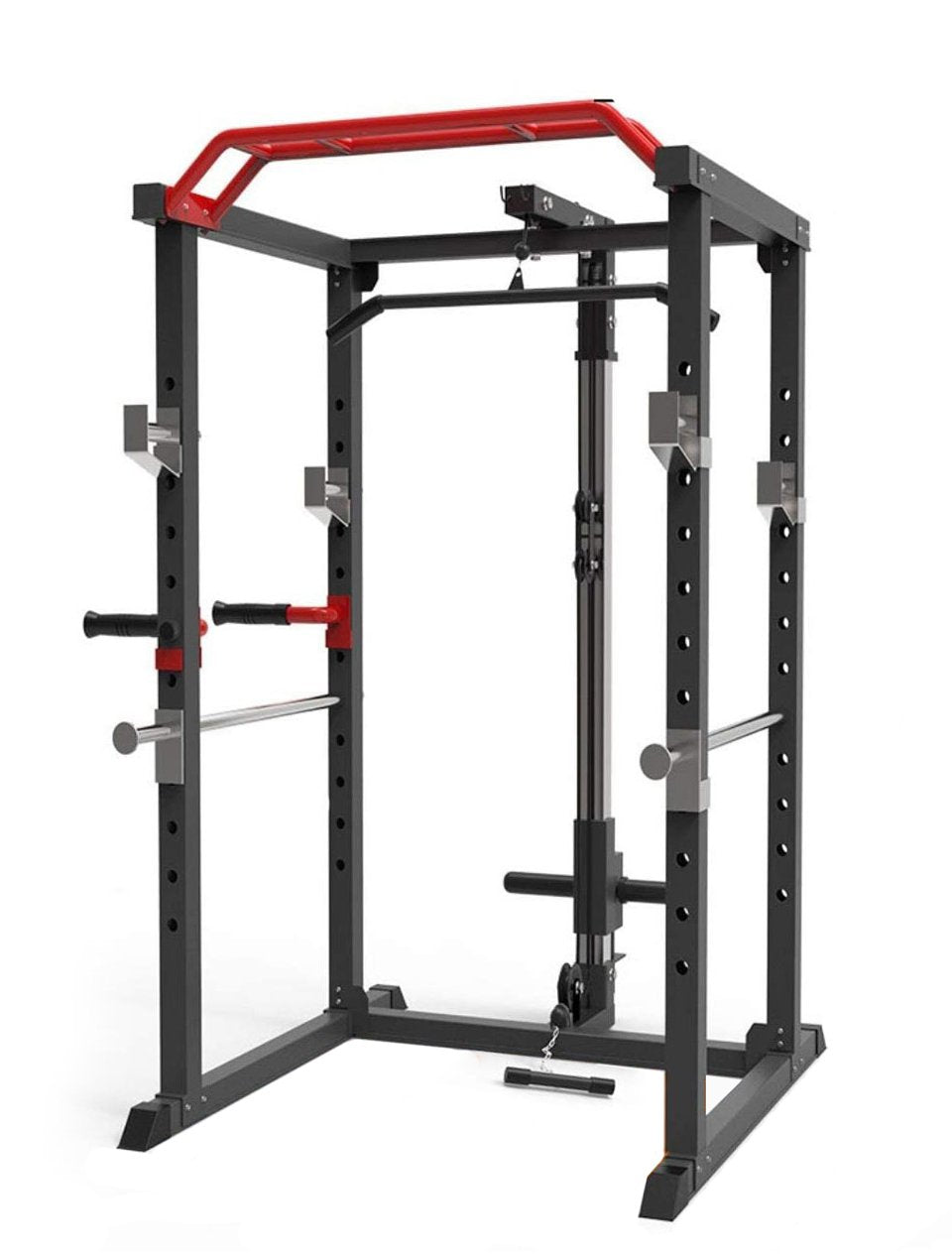 Combo Offer | Power Cage Squat Rack J008 +80 KG Apus Bumper Plate Set + Adjustable Bench A8007